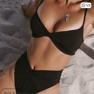 l*space Black Bikini top